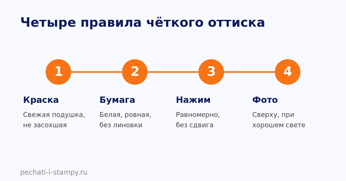 Как сделать чёткий оттиск для восстановления печати